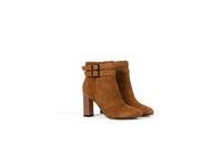 Brown Suede Leather Ankle Boot