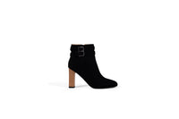 Black Suede Leather Ankle Boot