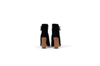 Black Suede Leather Ankle Boot